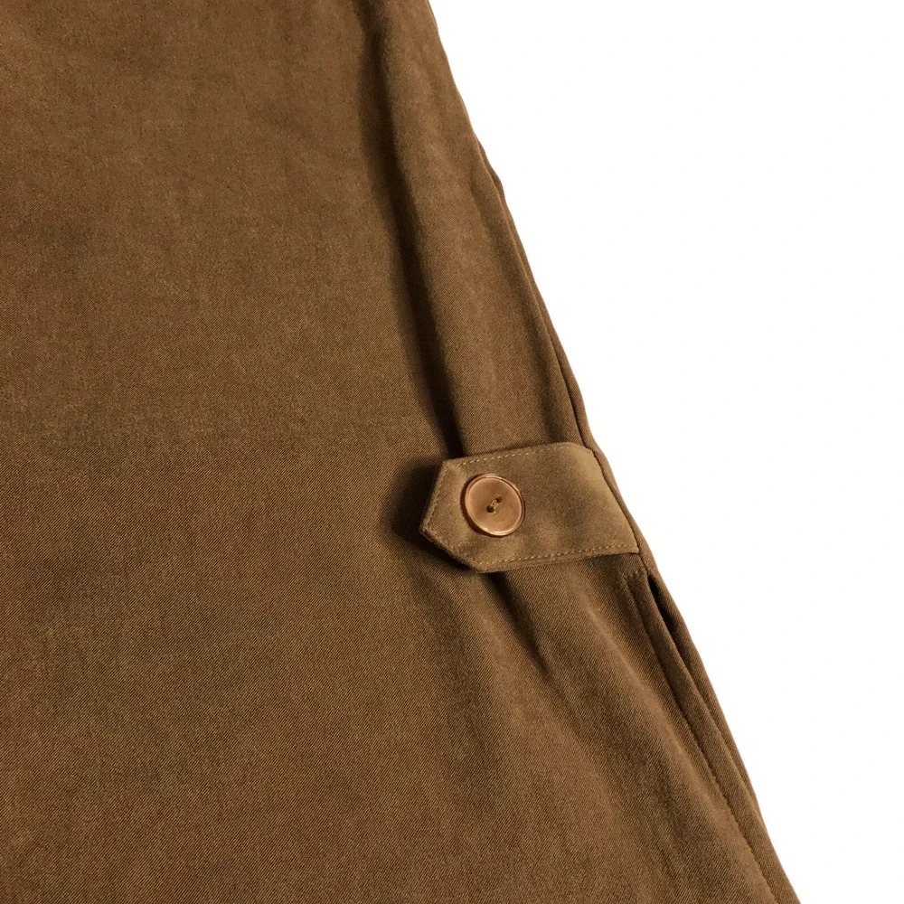 Vintage 90s Y2K Real Comfort Maxi Dress Jumper 8 Brown Sleeveless Tank Lagenlook - Picture 11 of 16